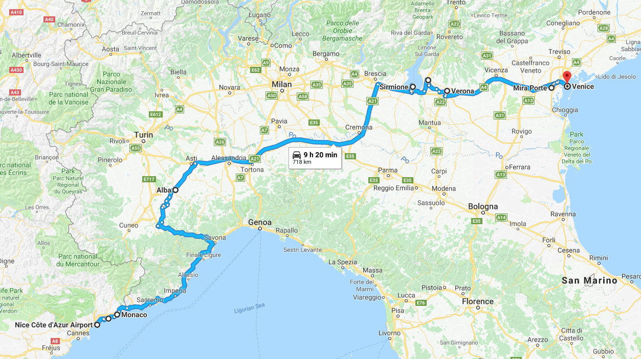 South Of France To Venice With Love… – The Educated Traveller with regard to Map Of The South Of France And Italy