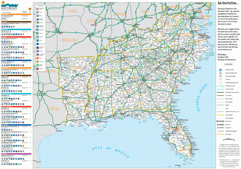 Southeast Usa Road Map For Printable Map Of The Southeast United States Southeast Usa Road Map For Printable Map Of The Southeast United States 1024x722 