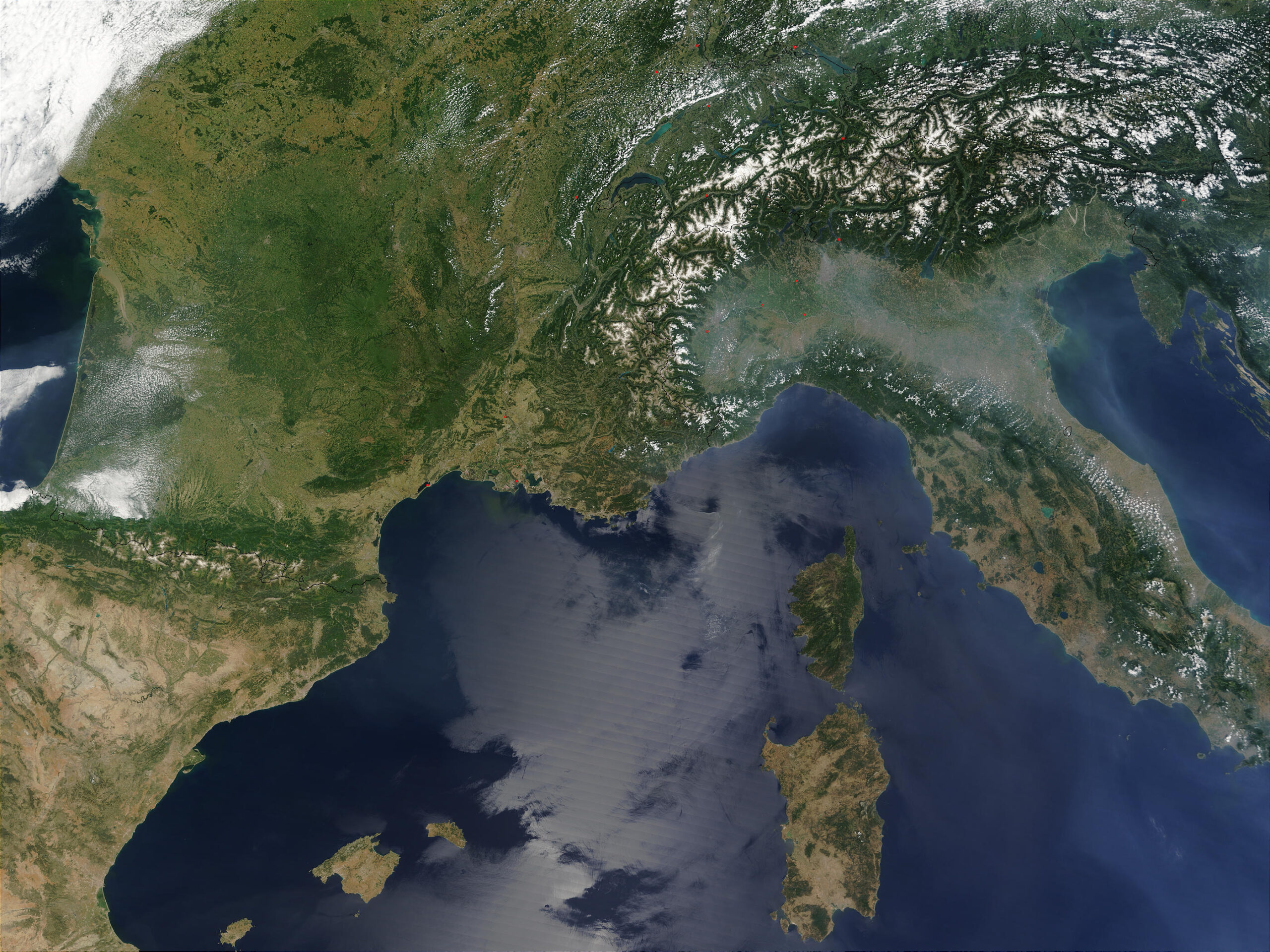 Southern France And Northern Italy with regard to Map of Southern France and Northern Italy