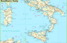 Southern Italy Map In Detail - Road Map Of Southern Italy inside Map of South of Italy