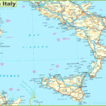 Southern Italy Map In Detail   Road Map Of Southern Italy With Regard To Map Of Southern Italy Amalfi Coast