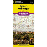 Spain And Portugal Adventure Map   National Geographic Map With Travel Map Of Spain And Portugal