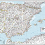 Spain And Portugal   Atlas Of The World, 11Th Edition Map | Stanfords Inside Map Of Portugal And Spain Detailed