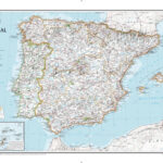 Spain And Portugal Classic Map | Stanfords With Map Of Madeira Portugal And Spain