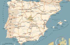 Spain Map – Guide Of The World regarding Map of Portugal and Spain with Major Cities