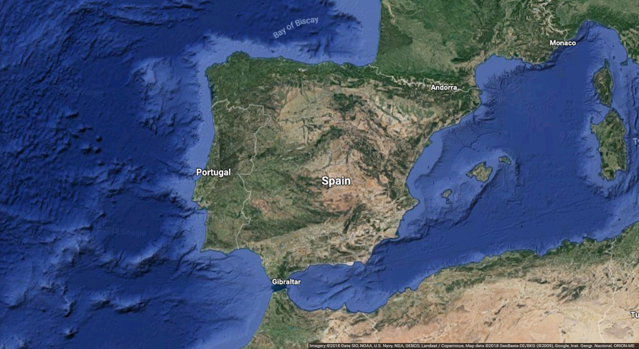 Spain: Map Of Spain, Europe - Earth 3D Map throughout Map of Spain and Portugal Google Maps
