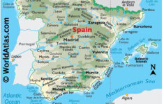 Spain Maps &amp; Facts - World Atlas regarding Map of Spain and Portugal and Canary Islands