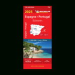 Spain Portugal Balearic Islands   National Map Michelin 734 Pertaining To Michelin Map Of Spain And Portugal