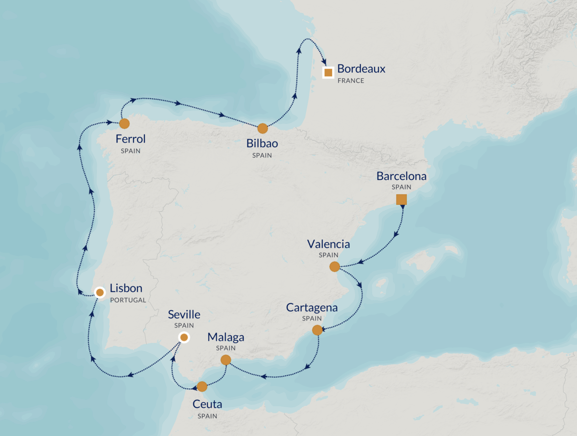 Spain &amp;amp; Portugal &amp;amp; France, Oh My — Anselm Travel Blog regarding Road Map Of France Spain And Portugal