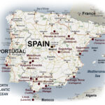 Spain & Portugal – The Ancient Theatre Archive Throughout Google Map Of Portugal And Spain