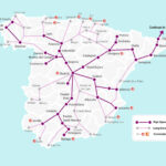 Spain Train Map Renfe   Spain Rail Map Renfe (Southern Europe Within Map Of Train Routes In Spain And Portugal