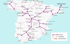Spain Train Map Renfe – Spain Rail Map Renfe (Southern Europe within Map of Train Routes In Spain and Portugal