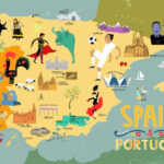Spain Travel Map   Spain Tourist Map Cities (Southern Europe   Europe) Inside Tourist Map Of Spain And Portugal With Towns