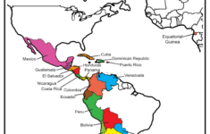 Spanish-Speaking Countries Map And Game Cards regarding North And South America Map In Spanish