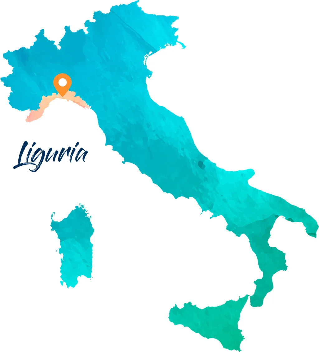 Spring Tasting Tour Of Liguria And Emilia Romagna — Domenica Cooks in Map of Liguria Region of Italy