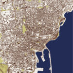 Stadt Catania Sizilien Italy Lizenzfreies Vektorbild With Regard To Map Of Catania Sicily Italy