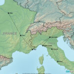 Stepmap   Romantic Europe From Paris To Rome France/Italy Inside Map Of Italy And France