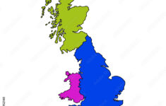 Stock-Vektorgrafik „England, Scotland, Wales Map Icon“ | Adobe Stock in Map Of England And Scotland And Wales