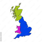 Stock Vektorgrafik „England, Scotland, Wales Map Icon“ | Adobe Stock Intended For Map Of England And Wales And Scotland