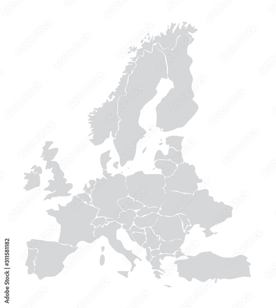 stock vektorgrafik european map vector illustration germany regarding map of spain france italy and germany Stock-Vektorgrafik „European Map Vector Illustration. Germany regarding Map Of Spain France Italy And Germany