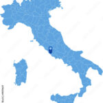 Stock Vektorgrafik „Map Of Italy, Vatican City“ | Adobe Stock With Vatican City On A Map Of Italy