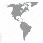 Stock Vektorgrafik „North And South America Map“ | Adobe Stock With Regard To America Map North And South