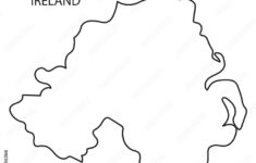 Stock-Vektorgrafik „Outline Of Northern Ireland Map“ | Adobe Stock pertaining to Outline Map of Northern Ireland