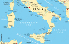 Stock-Vektorgrafik „Southern Italy, Known As Meridione Or intended for Map of Italy and Islands