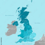 Stock Vektorgrafik „Vector Modern Illustration. Simplified Intended For The United Kingdom Of Great Britain And Northern Ireland Map