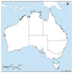 Stumme Karte Von Australien – Umrisskarte Australien [Pdf] Inside Blank Map Of Australia Printable