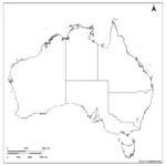 Stumme Karte Von Australien – Umrisskarte Australien [Pdf] Regarding Blank Map Of Australia Printable