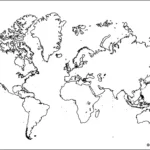 Stumme Weltkarte Zum Ausdrucken – Leere Weltkarte [Pdf] For Free Printable World Map A4 Size Black And White