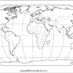 Stumme Weltkarte Zum Ausdrucken – Leere Weltkarte [Pdf] Throughout Free Printable World Map A4 Size Black And White