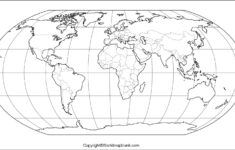 Stumme Weltkarte Zum Ausdrucken – Leere Weltkarte [Pdf] throughout Free Printable World Map A4 Size Black and White