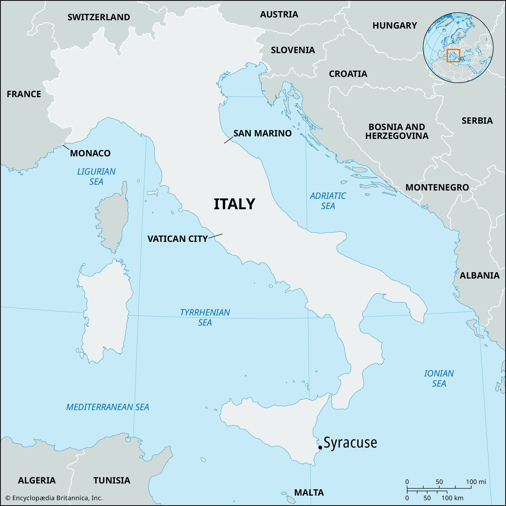 Syracuse | Italy, History, Map, &amp;amp; Facts | Britannica with Map Of Siracusa Sicily Italy
