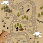 Teddy Bear Picnic Game Map   Printable Bear Hunt Party Game Map In Going On A Bear Hunt Map Printable