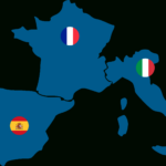 Télépass Light Vehicle, Motorway Badge For France, Italy, Spain Intended For Map Of Italy France Spain And Portugal