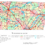 Tennessee Printable Map With Free Printable Map Of Tennessee State Parks