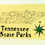 Tennessee State Parks Map   Etsy Sweden Throughout Free Printable Map Of Tennessee State Parks