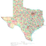 Texas Printable Map With Free Printable Texas Map With Cities