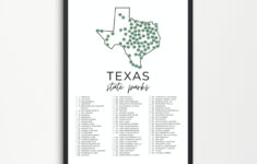 Texas State Park Map Printable | State Park Checklist | State with Printable Map of Texas State Parks