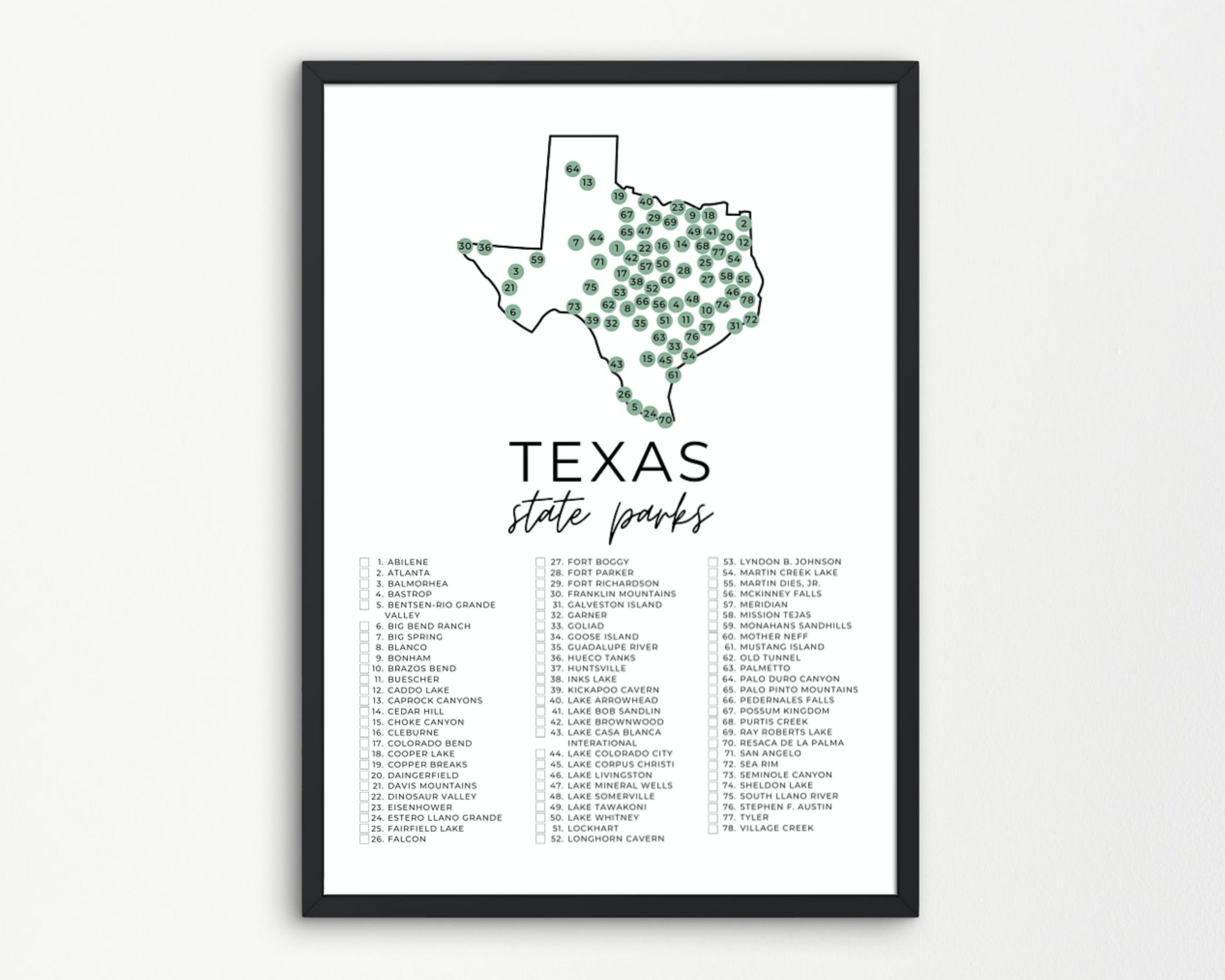 Texas State Park Map Printable | State Park Checklist | State with Printable Map of Texas State Parks