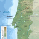 The 1,214 Km Long Portugal Spain Border, Also Referred To As 'The For Map Of Spain And Portugal Border