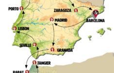 The Big Tour Of Spain, Morocco And Portugal'25-Iberian P-Morocco intended for Map of Spain Morocco and Portugal