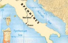 The Geography Of Ancient Rome inside Map Of Tiber River In Italy