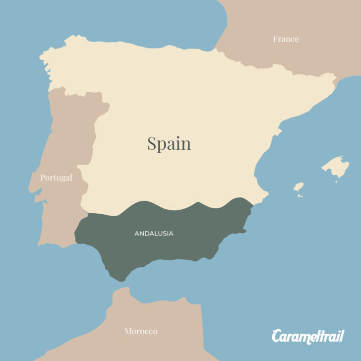 Map of Portugal and Spain Border