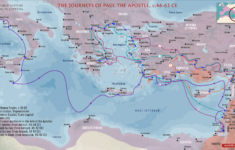 The Journeys Of Paul The Apostle, C. 46-63 Ce – World History in Map Of Paul'S Missionary Journeys Printable
