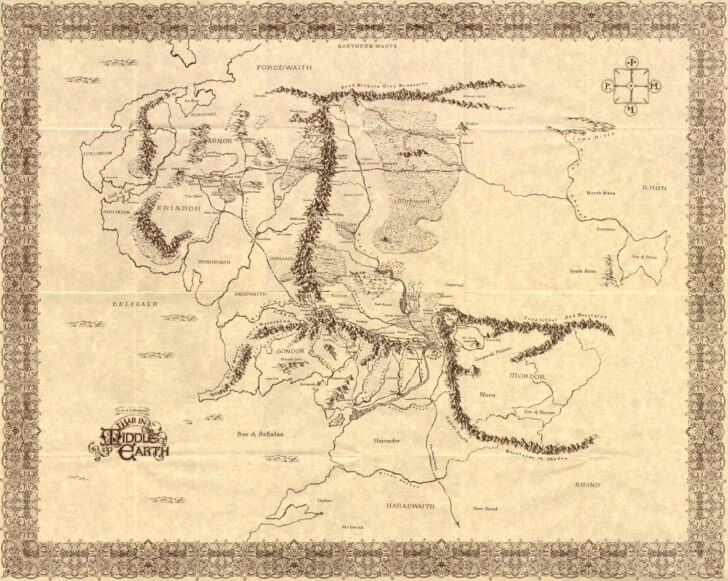 Lord of the Rings Map Printable