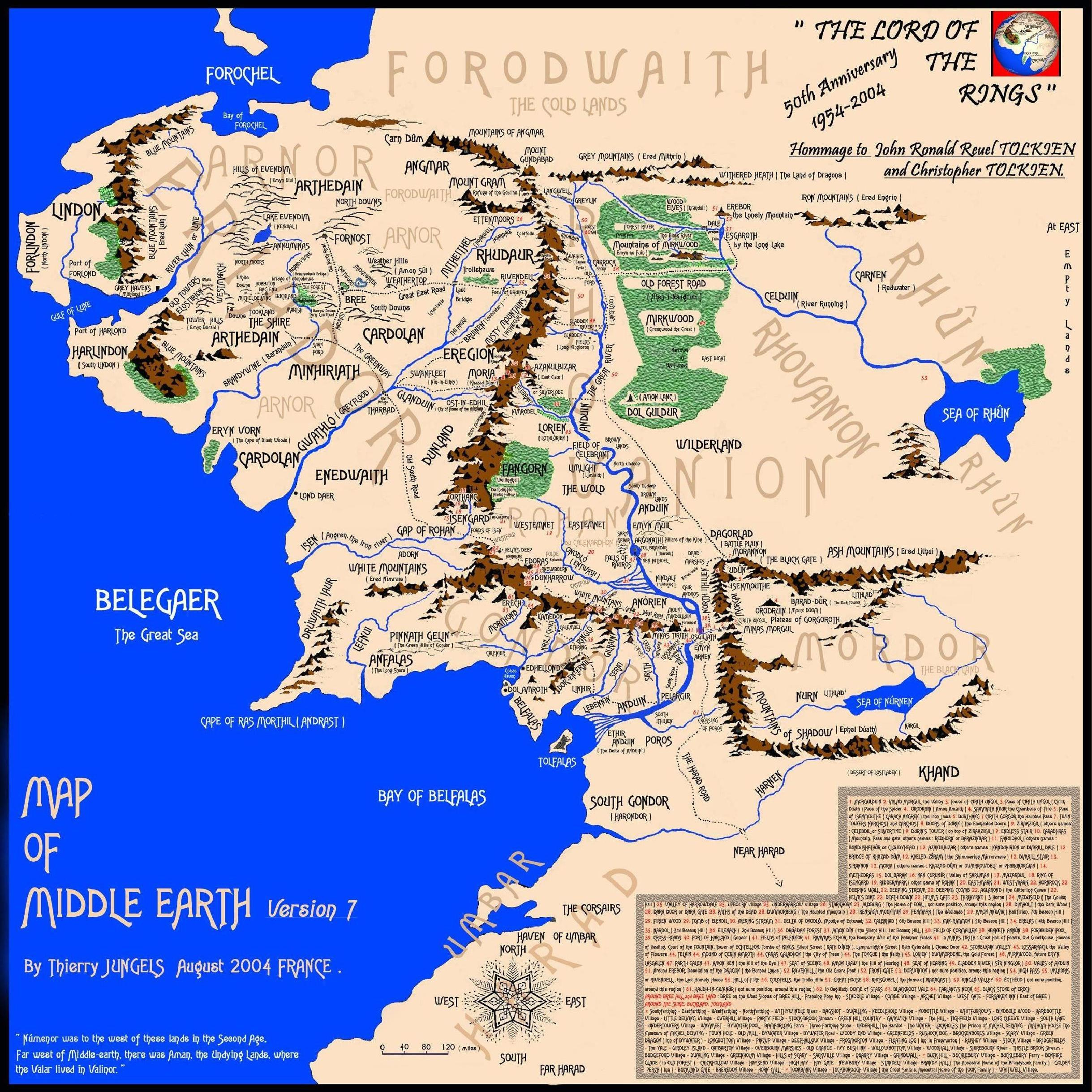 The Lord Of The Rings Maps Middle-Earth with Lord of the Rings Map Printable