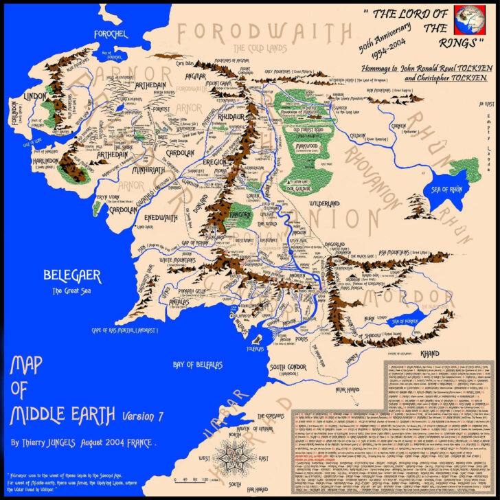 Hobbit Map A4 Printable Hobbit Map A4 Printable